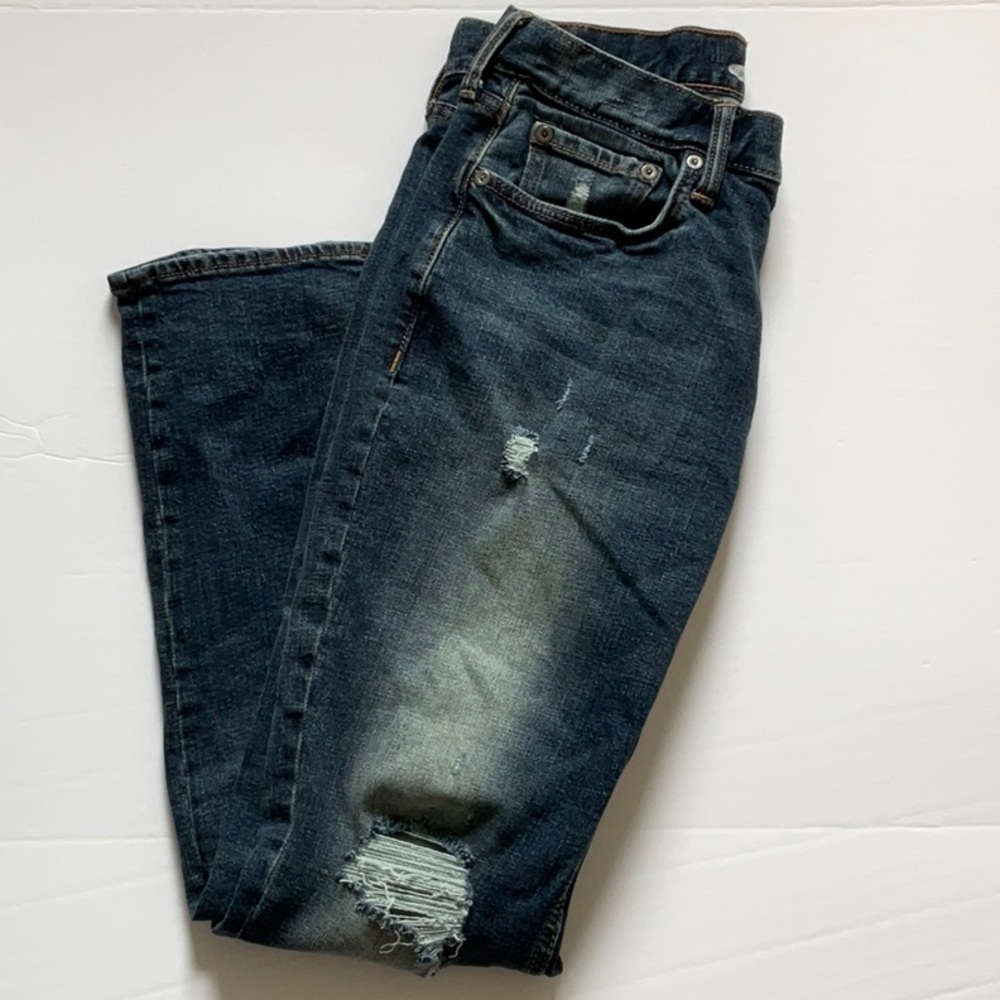 Old Navy Straight Built-In Flex Ripped Jeans 30x30